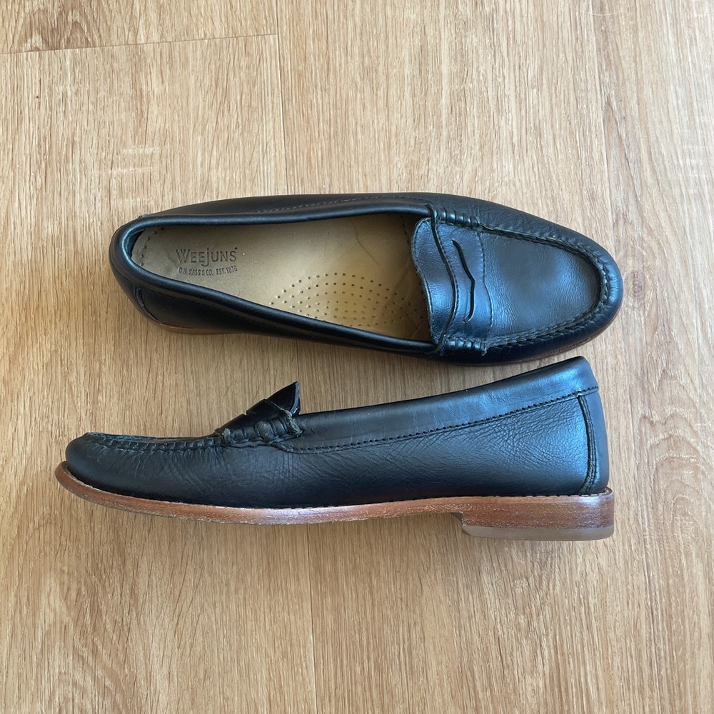 Bass Weejuns Leather Penny Loafers Size 8